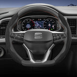 Seat Suede Snap-On Steering Wheel Cover Ibiza Leon