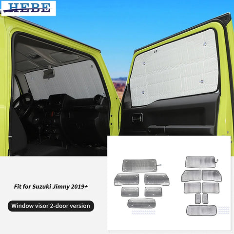 Aluminum Window Visor for Suzuki Jimny 2019 Car Interior Accessory HEBE