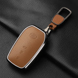 Leather 3 Button Car Key Case Cover for Toyota Sequoia