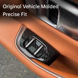 For Leapmotor C10 C16 Car Window Lift Switch Panel Cover Carbon Fiber Pattern Scratch-resistant Interior Decoration Accessori