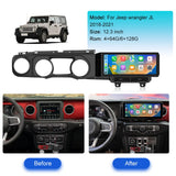 12.3-Inch Android 13 Multimedia Navigation for Jeep Wrangler JL Android Head Unit Aotsr