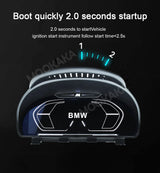 Digital LCD Instrument Cluster for BMW 3 Series 2013–2020 Android Head Unit Aotsr