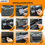 Tailgate Protection Frame Black for Suzuki Jimny 2007-2017 Protective Frames HEBE