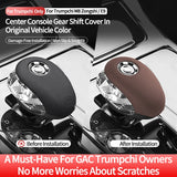 Leather Gear Shift Knob Cover For GAC Trumpchi M8/E9 Zongshi Series | Anti-Scratch Shifter Boot Protector Car Interior Access