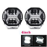 2pcs Car Led Work Light Bar Emark Approved 5.75 Inch/4 Inch Driving Light 12V 24V DRL For Jeep Lada Offroad 4x4 For UTV SUV Boat