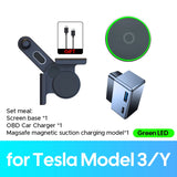 Phone Holder and Magnetic Wireless Charger for Tesla Model Y 3 2024 Cybertruck