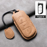 Car Remote Key Case Cover For Voyah Free Dream Phev i-Land 2024 Sheep Suede Key Case Shell Fob Protective Keychains Accessories