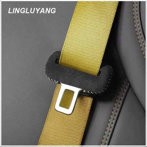 Flip Fur Seat Belt Buckle Covers for Volvo Models Car Interior Accessory LINGLUYANG