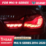 LED Taillight Assembly Sequential for BMW 4 Series 14-20 LED Ambient Light VLAND