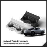 Tesla Cybertruck 2024 Cup Holder Central Control Silicone Drinks Holder Storage Car Interior Accessories Black Grey Cup Holde