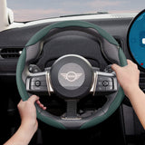 Breathable Holes Leather Wheel Cover for Mini Car Interior Accessory Hocasen