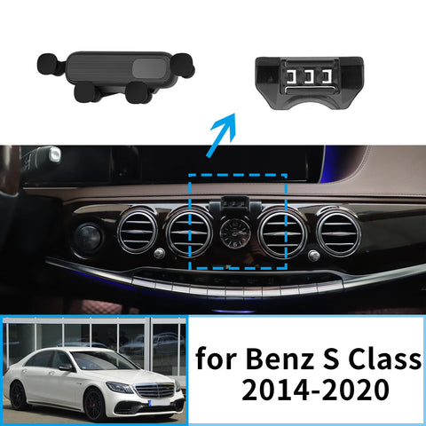 Premium Wireless Charging Phone Holder for Benz S Class 2014–2020 Car Phone Holder CATUSIKI