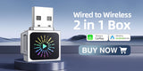 Wireless CarPlay Android Auto Adapter for Wired Cars CarPlay Adapter AKAMATE