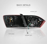 Jetta LED Tail Lights Sequential Red for VW 2011-2014 Car Interior Accessory Vland