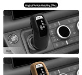 Original Leather Center Gear Shift Knob Cover For Land Rover Lever Shifter Boot Anti Scratch Car Performance Interior Accessory