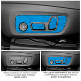 For BMW X3 G45 G48 (2025-) Seat Adjustment Button Panel Cover Trim Stickers Made of Alcantara Car Interior Tuning Accessories