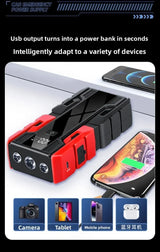 Car Jump Starter with 150PSI Air Pump Portable Power Bank LED Light and Auto Emergency Booster