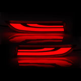 Rear Bumper Reflector with Signal for Toyota Avalon 2019-2022 LED Ambient Light MAGIC COLORM Pattern B Red Shell