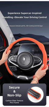 Suede Steering Wheel Cover for GWM Ora Universal Car Interior Accessory Hocasen