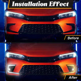 LED DRL Fog Lamp with 3-Color for Honda Civic 2021-2023 Car Interior Accessory MAGIC COLORM