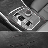 For BMW 3er G20 G21 G28 Center Console Panel and Knob Cover Trim Frame Sticker Car Interior Custom Accessories Made of Alcant