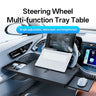 Car Tray Table Food Tray Desk Folding Laptop Desk Auto Steering Wheel Tray Mount Adjustable Water Cup Computer Bracket