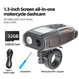 4K Motorcycle Dash Cam GPS WiFi Waterproof Universal DVR