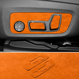 For BMW X3 G45 G48 (2025-) Seat Adjustment Button Panel Cover Trim Stickers Made of Alcantara Car Interior Tuning Accessories