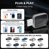 Wireless 2-in-1 CarPlay Android Auto Adapter AI Smart Box