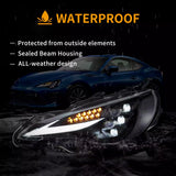 Triple Projector LED Headlights for Toyota 86 BRZ 12-21 LED Ambient Light VLAND
