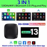 Wireless Android 13 CarPlay Adapter for OEM Wired Systems