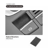 Handbrake Button Knob Trim Sticker for Audi 8V A3 S3 (2014-2019) Anti Scratch Carbon Fiber