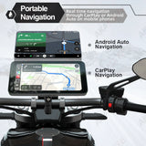 Motorcycle GPS Screen 6.3in Wireless CarPlay Monitor