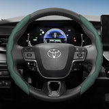 Sporty Wave-Shaped Leather Wheel Cover Toyota