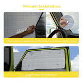 Aluminum Window Visor for Suzuki Jimny 2019 Car Interior Accessory HEBE