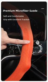 Premium Suede Steering Wheel Cover for GMC Sierra Yukon