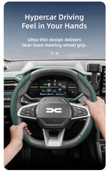 Breathable Leather Steering Wheel Cover for Dacia Cars