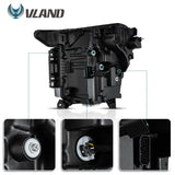 Vland LED Matrix Headlights for Ford F-150 2021-2024 Car Interior Accessory Vland