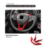 For Honda Accord 10th Gen & Inspire 2018-2022 Steering Wheel Boot Cover Trim Sticker Car Interior Accessories