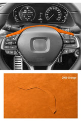 For Honda Accord 10th Gen Facelift & INSPIRE Made of Alcantara Auto Steering Wheel Decorative Frame Trim Sticker Car Accessory