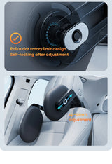 360° Adjustable Memory Foam Car Headrest Pillow Ice-silk Fabric for Kids & Adults Car Travel