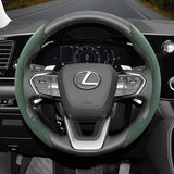 Lexus Anti-Slip Segmented Suede Steering Wheel Cover