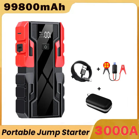 Car Jump Starter with 150PSI Air Pump Portable Power Bank LED Light and Auto Emergency Booster Car Jump Starter | Portable Po