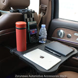 Multifunctional Car Travel Tray Foldable Backseat Desk with Cup Holder Car Travel Tray NONE