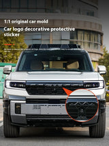 For Leopard 8 Byd Formula Leopard 8 Black Warrior Logo Decals Head Rear Black Logo Front Back Car Logo Upgrade Car Interior A