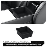 Smabee for Tesla Model Y Launch 2025 Juniper/Model 3 Highland Car Center Console Armrest Storage Box Tray Accessories Tidying