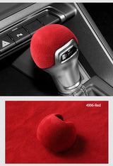 Made of Alcantara For Audi A3 Q2 S3 TT Sport Gear Shift Knob Boot Cover Decorative Trim Sticker Car Interior Tuning Accessorie