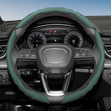 Sporty Breathable Leather Wheel Cover for Universal