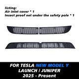 For Tesla Model Y 2025 Launch Juniper Inner Vent Grille Lower Bumper Anti Insect Net Air Inlet Anti Dust Proof Cover