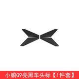For Xpeng G9 2024 Xiaopeng G9 Black Badge Front Rear Badge Blackened Modification